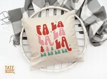 Fa la la la la SVG cut file - Retro Christmas shirt svg Product Image 4