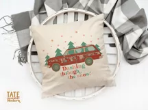 Dashing through the snow PNG for sublimation - retro holiday Product Image 5