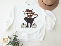 Feline spooky cute PNG file for sublimation - Retro cat png Product Image 2