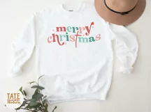 Merry Christmas SVG cut file - Retro Christian Christmas svg Product Image 2