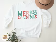 Merry Christmas Retro SVG cut file - Christmas shirt svg Product Image 2