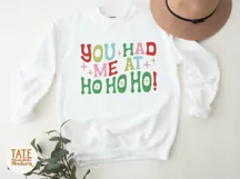 You had me at Ho Ho Ho! Retro SVG cut file - funny christmas Product Image 2