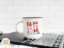 Fa la la la la SVG cut file - Retro Christmas shirt svg Product Image 2