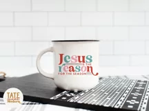 Jesus is the reason for the season SVG cut file - Retro svg Product Image 3