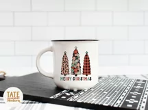 Merry Christmas Trees PNG for sublimation - pink Christmas Product Image 3