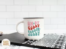Oh by golly feelin' jolly SVG cut file - Retro Christmas svg Product Image 2