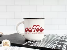 Coffee is my valentine Retro Valentines Day shirt SVG file Product Image 3