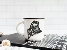 Vintage Maine SVG cut file - Maine state symbols svg Product Image 2