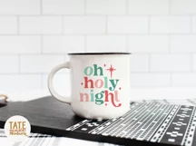 Oh holy night SVG cut file - Retro Christian Christmas svg Product Image 2