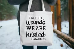 By His Wounds We Are SVG, Christian SVG Design Product Image 3