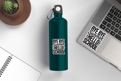 Bye Bye Summer Hello School SVG File | School Sticker SVG Product Image 2