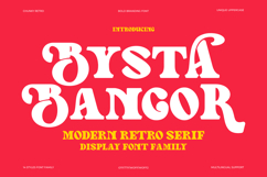 Bysta Bangor - Modern Retro Serif Display Font Family Product Image 1