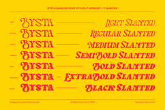 Bysta Bangor - Modern Retro Serif Display Font Family Product Image 15