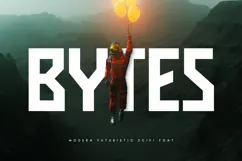 BYTES - Modern Futuristic Scifi Font Product Image 1