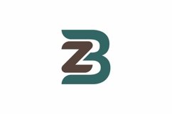 BZ ZB Logo design vector template Product Image 1