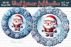3d Christmas Knitted design Wind Spinner wrap sublimation Product Image 3