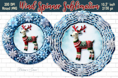 3d Christmas Knitted design Wind Spinner wrap sublimation Product Image 4