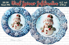 3d Christmas Knitted design Wind Spinner wrap sublimation Product Image 5