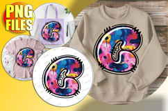 4 Doodle Letter Valentine Romantic Bright Design! Product Image 1
