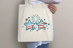 4th of July svg, Patriotic stars and heart Product Image 3