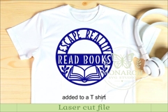 Escape Reality Read Books SVG | Book Lover Wall Sign Laser Product Image 2