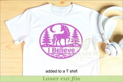 Personalized Unicorn Name Sign SVG, Fantasy Nursery Decor Product Image 3