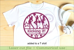 Drill team Cheerleaders name sign svg laser cut Product Image 3