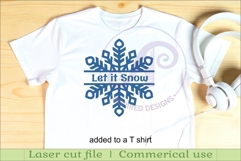 Snowflake personalized name sign laser cut Product Image 3