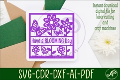 Flowers and Butterflies name wall art sign or card Product Image 3