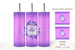20 Oz Skinny Tumbler Sublimation - Valentine's Day Product Image 3
