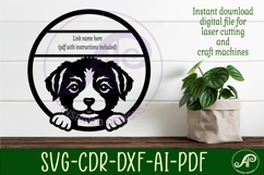 Cute puppy name wall art sign, SVG personalized sign Product Image 3