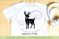 Elk, Buck and Moose silhouette laser cut outs SVG files Product Image 3