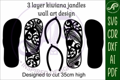 New Zealand jandles with designs 3 layer SVG laser cut file Product Image 3