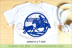 Horse cutting with cow wall sign, SVG file. vector sign Product Image 3