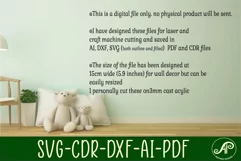Fairy and unicorn scene cake topper SVG laser cut Product Image 3