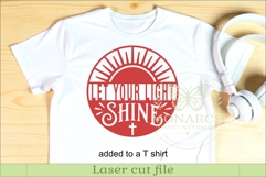 Let Your Light Shine SVG, Christian Wall Sign, Laser Cut Product Image 3