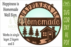 Happiness Is Homemade Farmhouse Wall Sign SVG Product Image 3