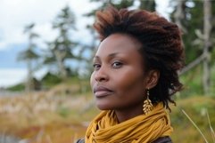 Serene woman in natural setting Product Image 1
