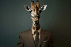 Business giraffe in suit portrait Product Image 1