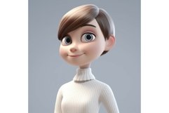 Cartoon 3d girl. Generate Ai Product Image 1