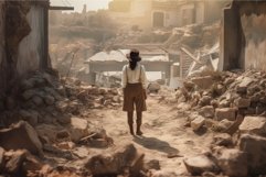 Woman ruin excavation. Generate Ai Product Image 1