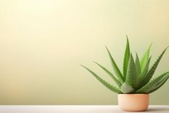 Aloe vera plant background. Generate Ai Product Image 1