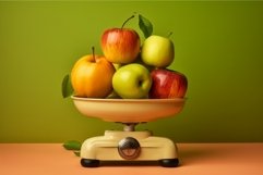 Apples weight scales. Generate Ai Product Image 1