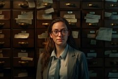 Sturdy New archivist filing cabinets. Generate Ai Product Image 1