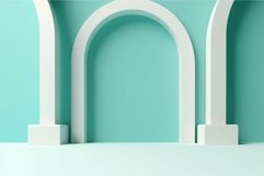 Arch types green background. Generate Ai Product Image 1