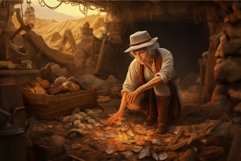 Meticulous Woman ruin excavation. Generate Ai Product Image 1