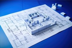 Innovatively Architectural plan. Generate Ai Product Image 1