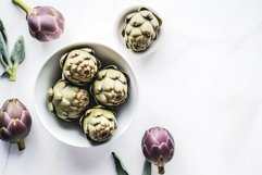 Artichokes bowl. Generate Ai Product Image 1