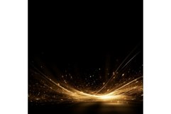 Golden glittering banner. Generate Ai Product Image 1