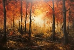 Autumn colorful forest. Generate Ai Product Image 1